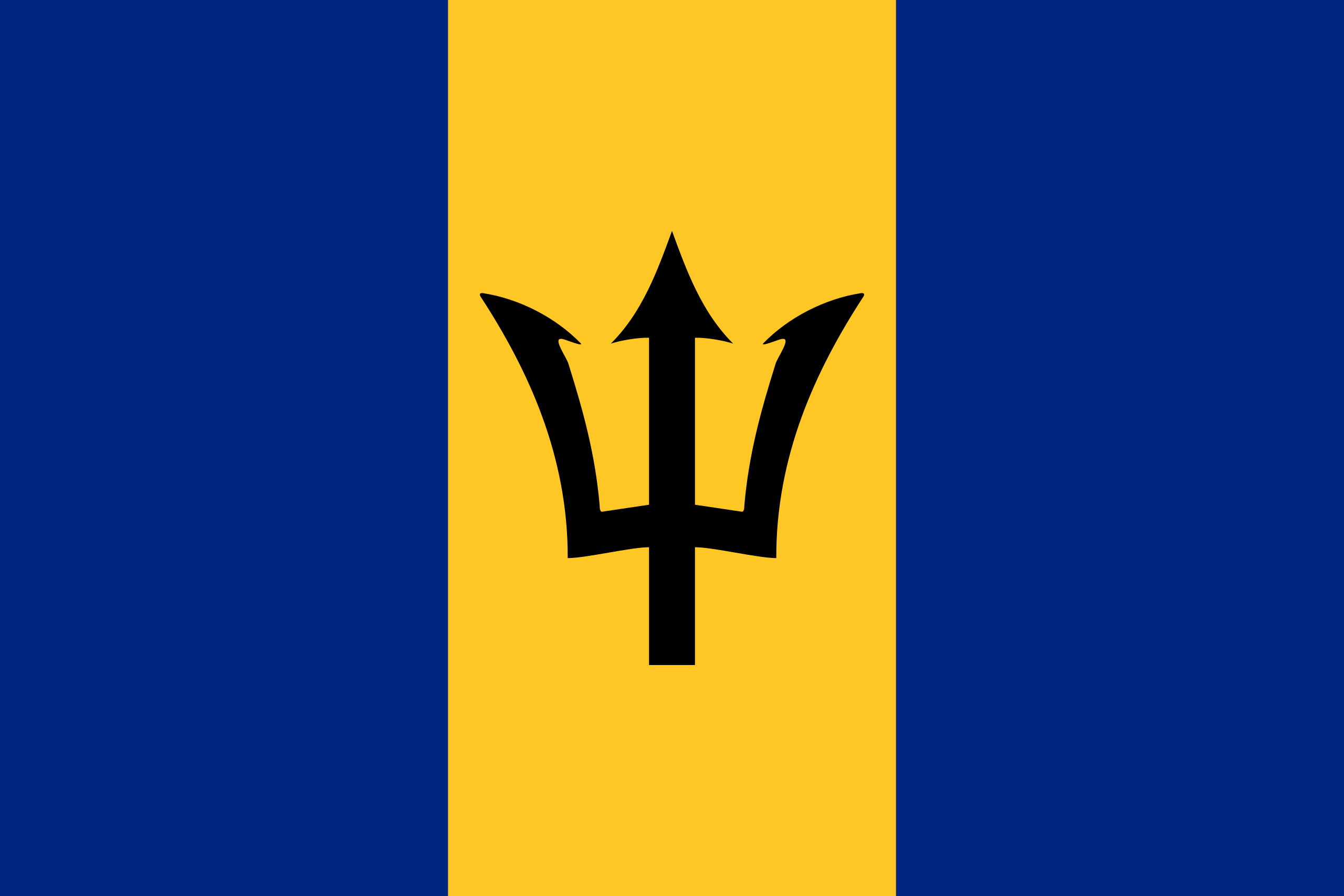 vlag van barbados